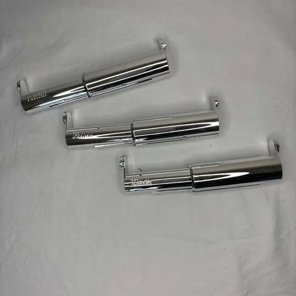 Teravan Extender for Extra Large Toilet Paper, Silver/Chrome X3